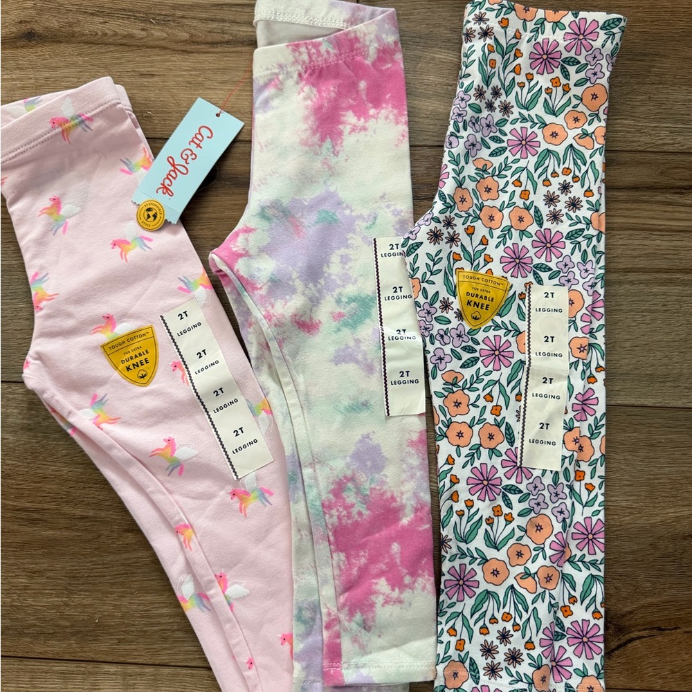 Cat & Jack toddler girl leggings - 2T brand new
